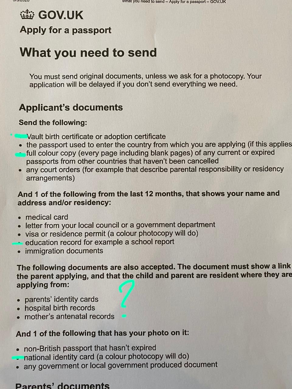 Kim Hawkins on Twitter: "@BelindaMountain Ok awesome. And on my childs  side: Birth certificate Colour photocopy of SA passport?? School record (I  don't have any of the rest?) but she's only 3