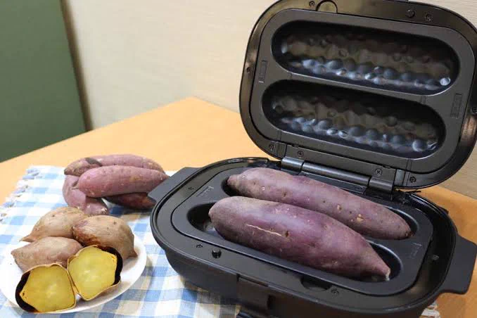 @kaerukun_ctu ドウシシャの焼き芋メーカーの替えプレートでシウマイ出ないかなぁ( ´ー`)🍠焼きおにぎりはあるのに #シウマイメーカー #ドウシシャ #焼き芋メーカー #たこ焼き器 #シュウマイ 