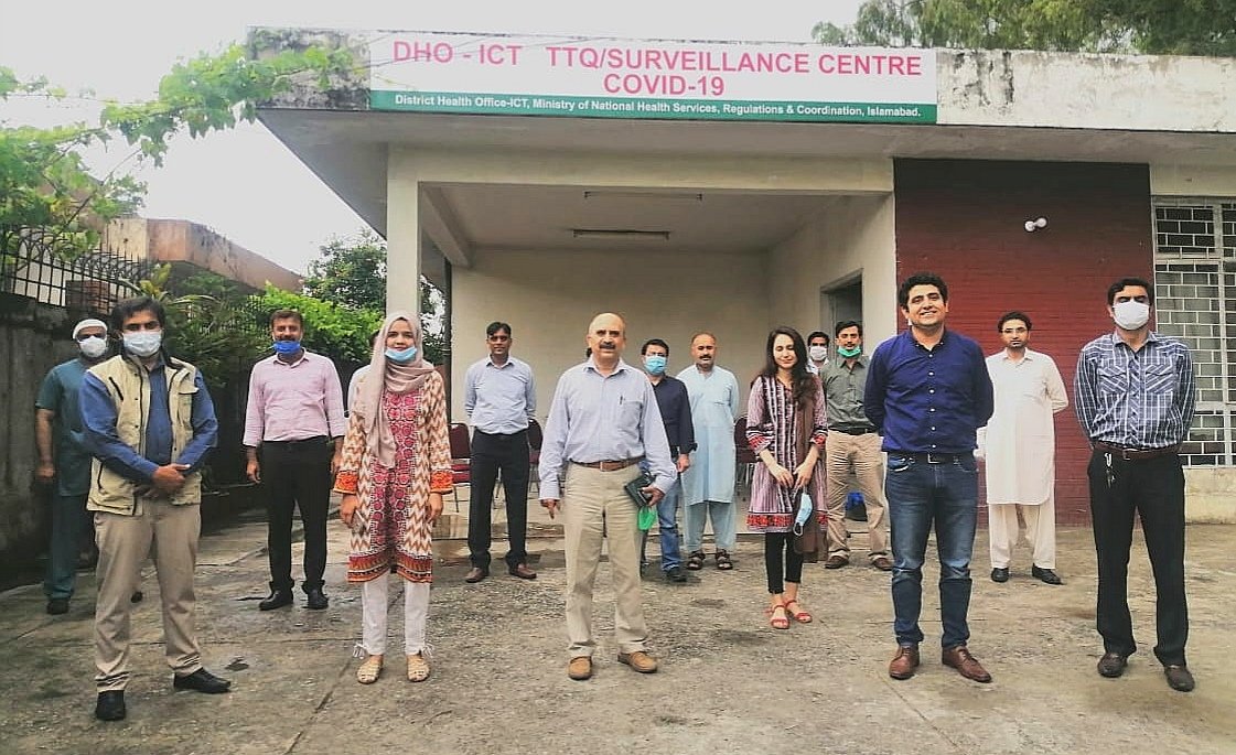 DhoIslamabad's tweet photo. Additional Secretary Health Federal @nhsrcofficial Dr. Ata ur Rehman visited the TTQ DHO ICT. He was briefed about the role of TTQ in the District Islamabad. He admired the teams for their devotion. #COVID19Pakistan #Islamabad. https://t.co/vHdXDDHz0b
