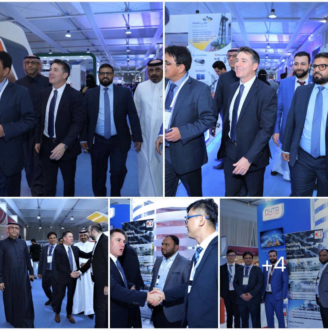 AYTB_Co's tweet photo. AYTB #CEO Mr. George Gourlay has visited #AYTB booth &amp; met with his team &amp; greeted AYTB partners. 
#Sabic_2020 https://t.co/MwlkBBAJCr