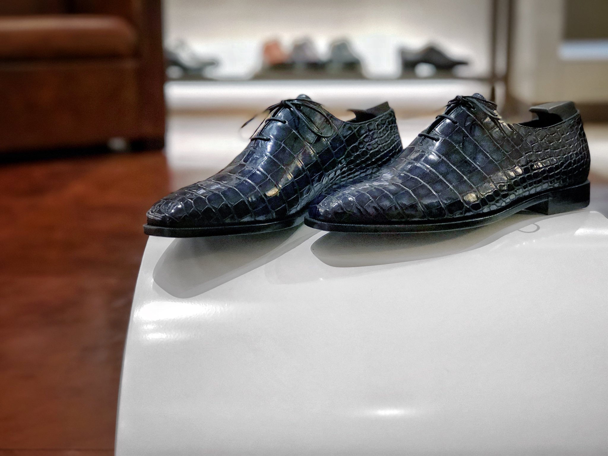 berluti crocodile shoes