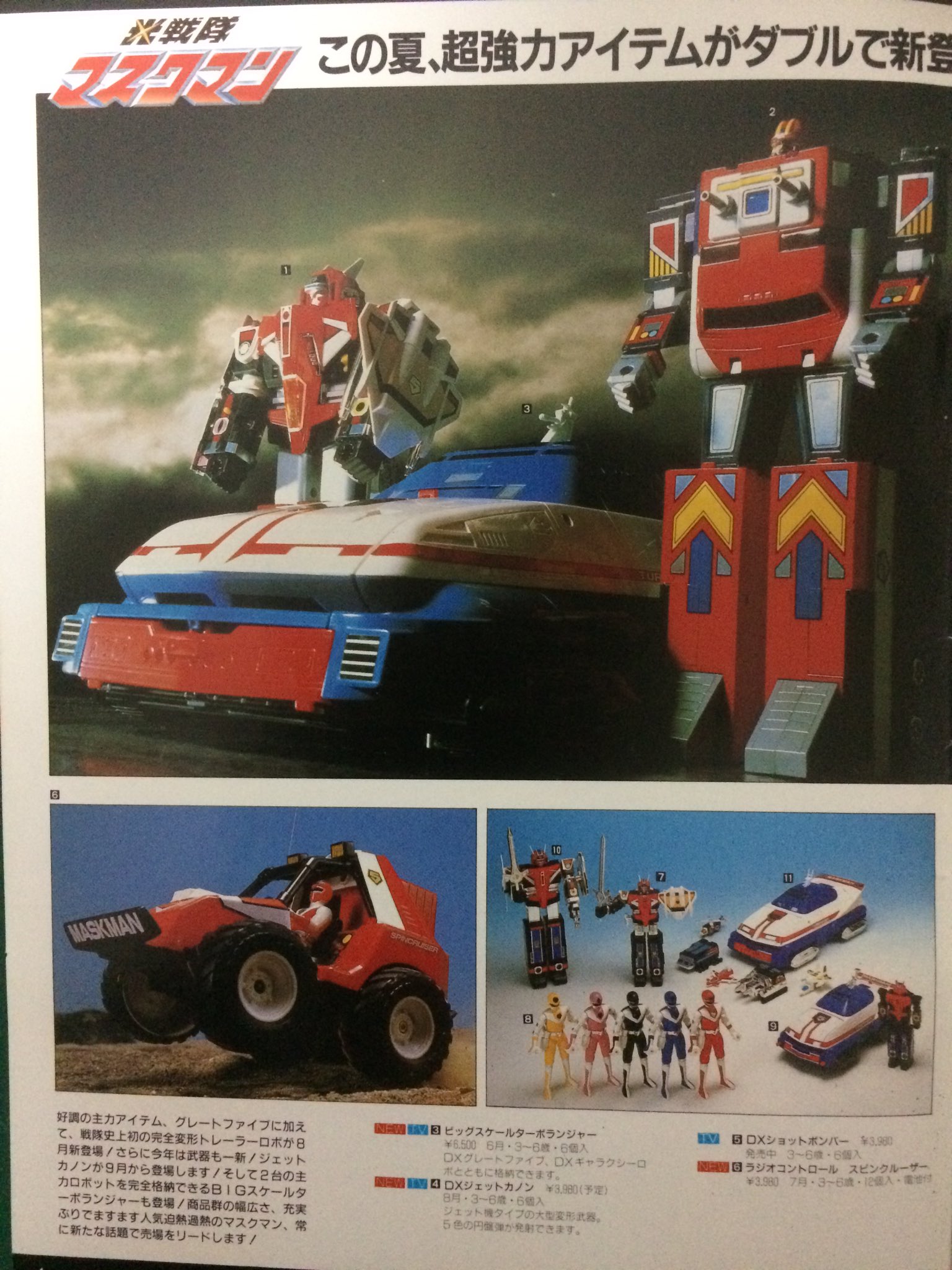 バンダイ ポピー 光戦隊マスクマン レッドマスクマン 超合金 1987年 バンダイ ポピー 光戦隊マスクマン レッドマスクマン 超合金