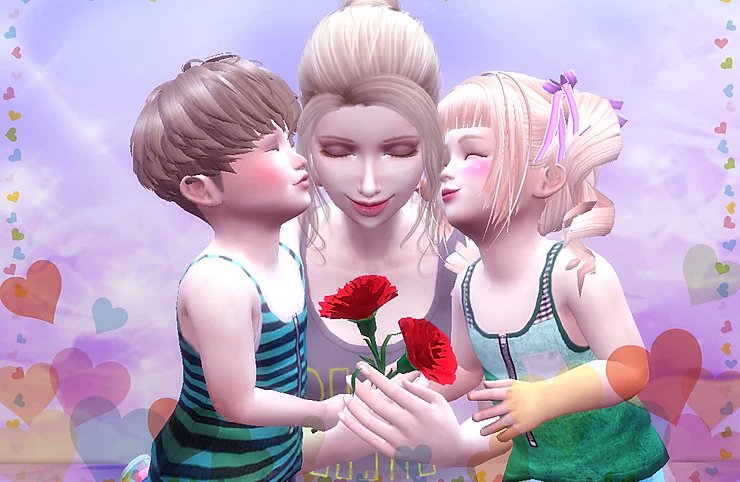 MoonlySims's tweet image. ¡Feliz Día de la Madre! 💛 Os dejo estas poses especiales para este día y si las usáis con vuestros Sims, ¡etiquetadme para que lo vea, porfi! ¡Un besito enorme! 😚ayumea.wixsite.com/a-luckyday/pos…