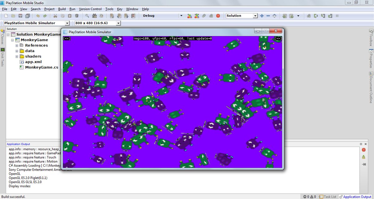 BlitzCoder's tweet photo. Pulled-up my an old working copy of PSM SDK and tried to build the bouncy aliens examples.. 😀
https://t.co/PSbPdMVVkm
#monkeyx #blitz3d #PSVita #PSP #PlayStationMobile #VitaIsland #PlayStation #gamer #dotnet #dotnetcode #games #PS1 #PS2 #PS3 #PS4 #PSX #psvita #retrogames https://t.co/ThjNLYrW6K