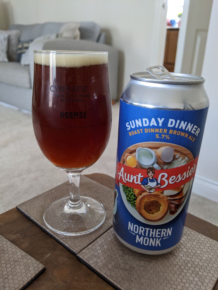 BrewCrew_UK's tweet photo. 🥔 Sunday Dinner by @NMBCo 🍽️

Brown ales aren't normally my style but curiosity got the best of me. Clean, brown pour with a small tan head. Does have a gravy-like smell. By the end of the beer you can taste the potatoes. More than just a gimmick here.

4.25 out of 5 ⭐

#beer https://t.co/oymEcbgSR6