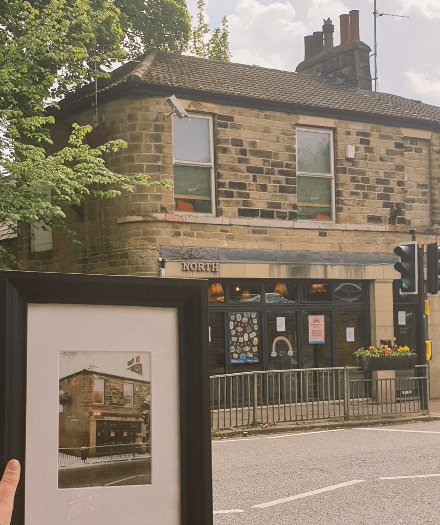 FurtherNorth's tweet photo. We're missing you chapel allerton 💔 

Here is a photo of a photo of our little bar with a lovely backdrop of our little bar 🍻

One day we shall have pints again 💪

#keepitlocal #chapelallerton https://t.co/nAEiXz14xB
