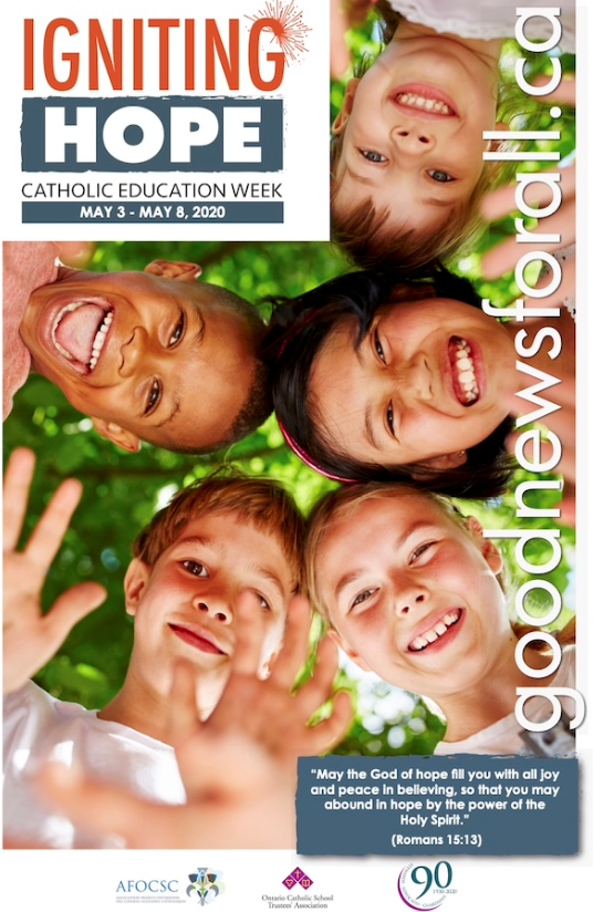 WellingtonCath's tweet photo. Today marks the beginning of Catholic Education Week and Mental Health Awareness Week.  We think that's pretty clever because faith is a protective factor for mental health and well-being.  How can you ignite hope for others? #CEW2020 #IgnitingHope https://t.co/KWsnEAt6fw