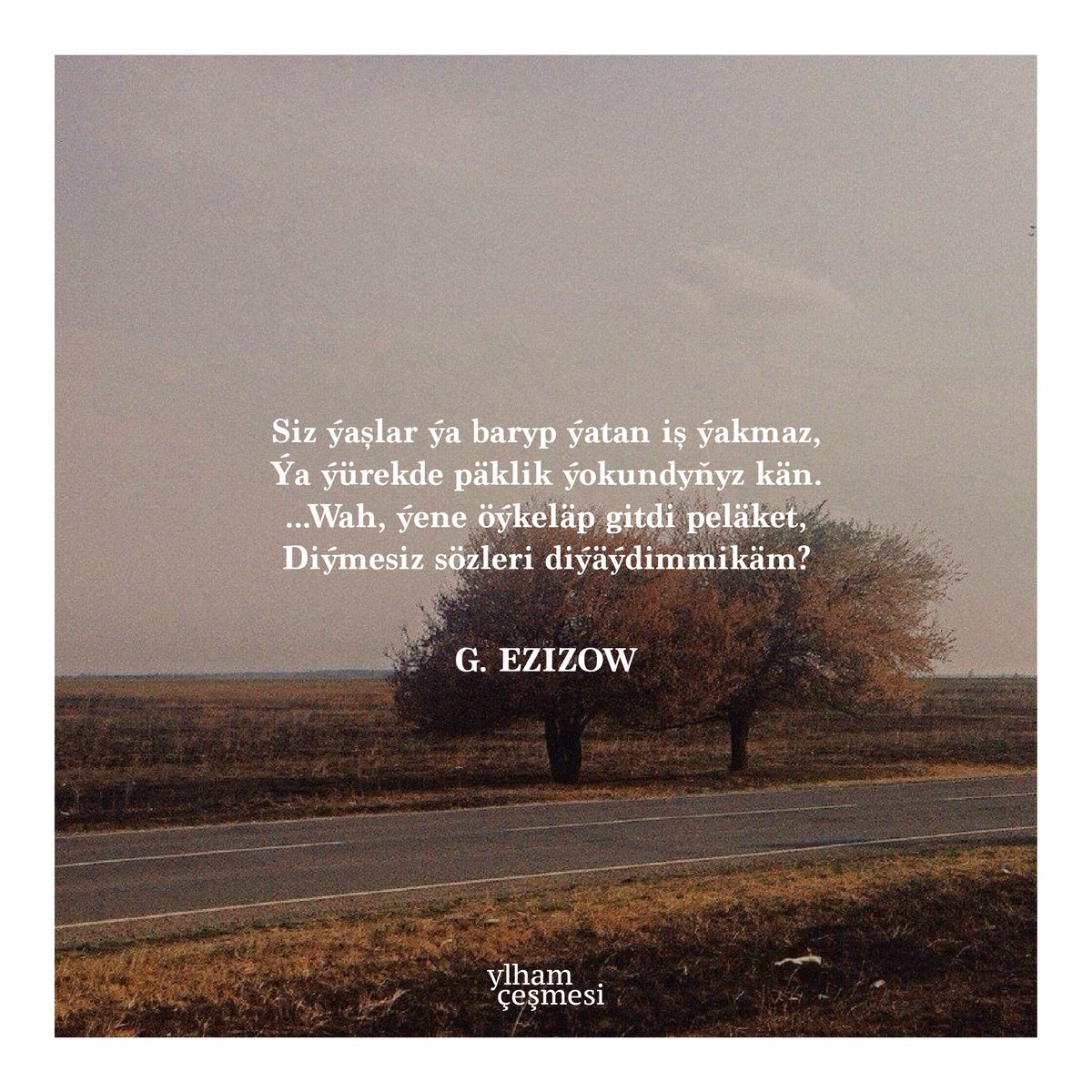 ylhamcesmesi's tweet photo. Gurbannazar Ezizow - " Ata İgenji " https://t.co/vl5JwQxD9e