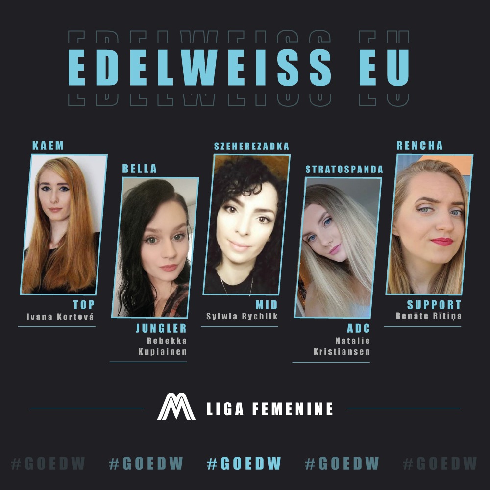 Edelweiss_LA's tweet photo. #ANNOUNCEMENT
🇬🇧We are really proud and happy to announce our EU League of Legends team!
We will be playing in La Ligue Féminine 2020✨ @laliguefeminine
¡Welcome to Edelweiss Girls!🎉

🇨🇱 ¡Estamos felices de presentar nuestro equipo de LOL EU!, que jugará la Ligue Féminine 2020✨ https://t.co/oGkefmIAtq