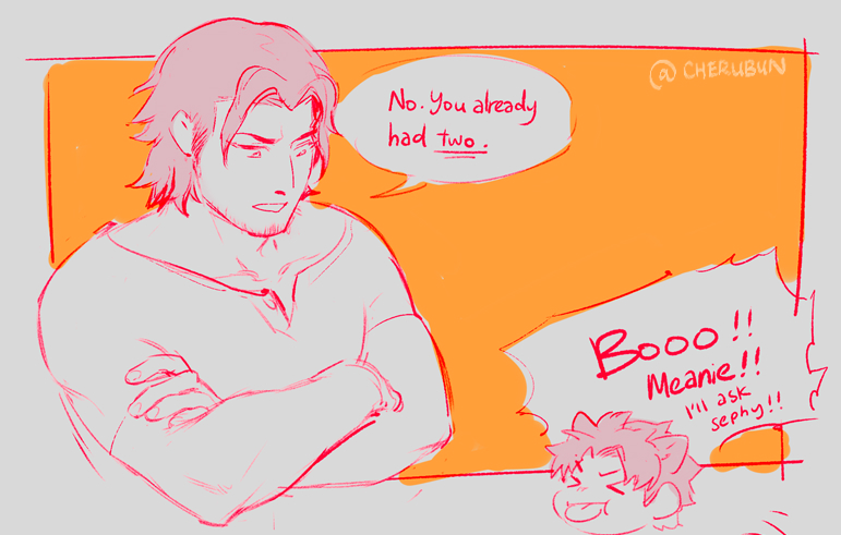 SOLDIER trio taking care of baby Zack AU LOL #FF7CC #FF7 