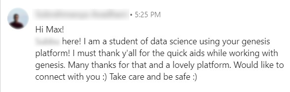 GenesisCloud_'s tweet photo. Always happy to hear it directly from those who know it best: Our customers. ❤️

#userexperience #CustomerService https://t.co/eWbUGyVYSC