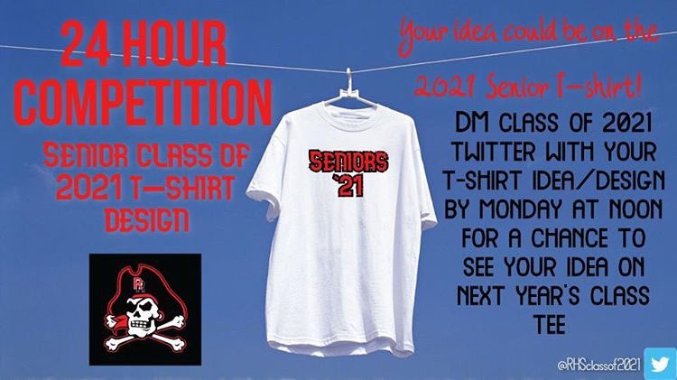 rangeview2021's tweet photo. SEND IN SENIOR SHIRT IDEAS FOR A CHANCE TO HAVE YOUR SHIRT AS THE 2021CLASS SHIRT!! DM THIS TWITTER WITH YOUR IDEAS!! @rangeview2021 https://t.co/gZGcbMfzqU