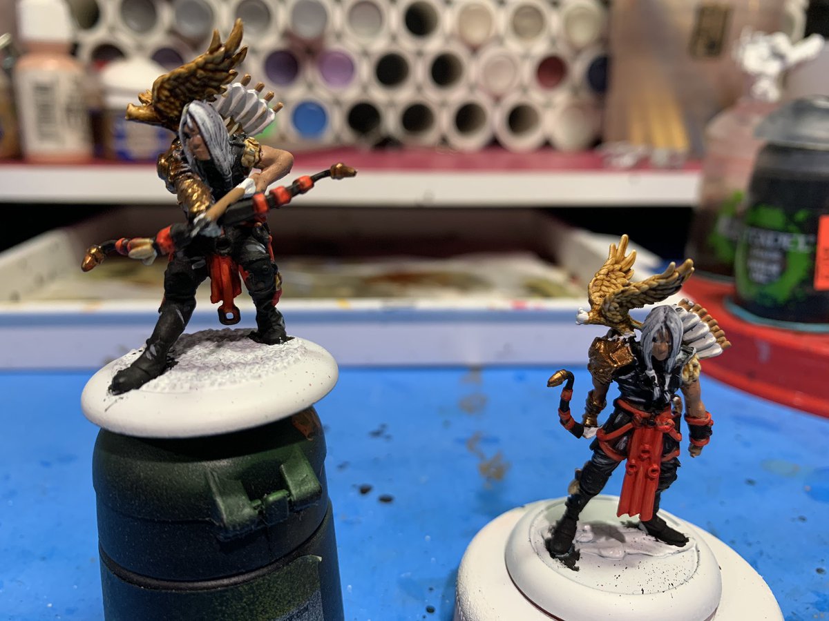 FOG777Coach's tweet photo. Working on some Guild Ball, Falconers team. #guildball #guildballfalconers #steamforgegames https://t.co/kYnb8fZ66M