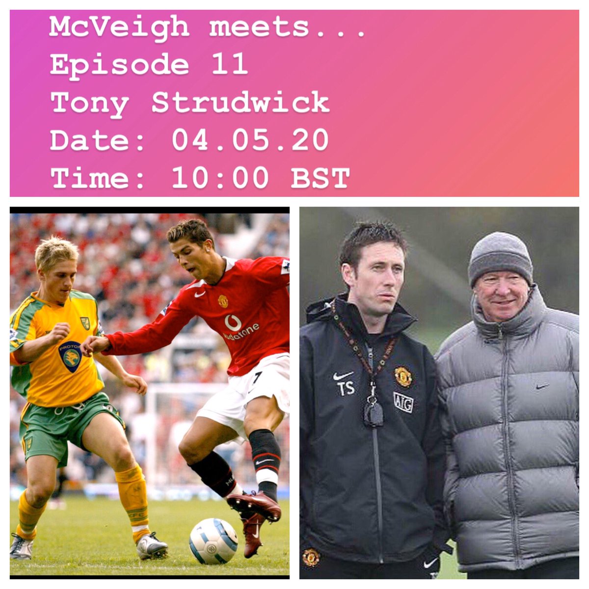 Paulmcveigh77's tweet photo. McVeigh meets...
Episode 10

Calling all @ManUtd fans!

Tune in to hear from Tony Strudwick, who was the Sport Scientist under Alex Ferguson!

I’ll be streaming this on Twitter 👍🏻

All of the money that I raise goes to @NHSCharities 🙏

#mcveighmeets #tonystrudwick #learnaliving https://t.co/IwDXuf1T4w