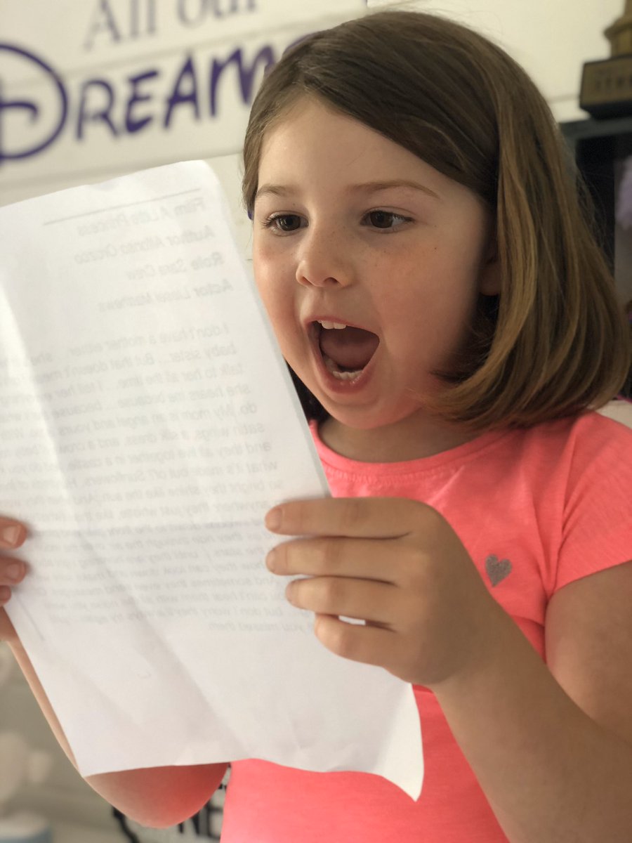TheaAchillea's tweet photo. Had fun today learning lines for a new #monologue in mummy’s #studio. I make it fun by turning it into a song and singing them, it sinks in faster that way I find. What tricks have you used to learn lines? @SallyKingAgency #SallyKing #ImOnlyFive #QuarantineLife #LOCKDOWN2020 🤩 https://t.co/bNvrgKCHT5