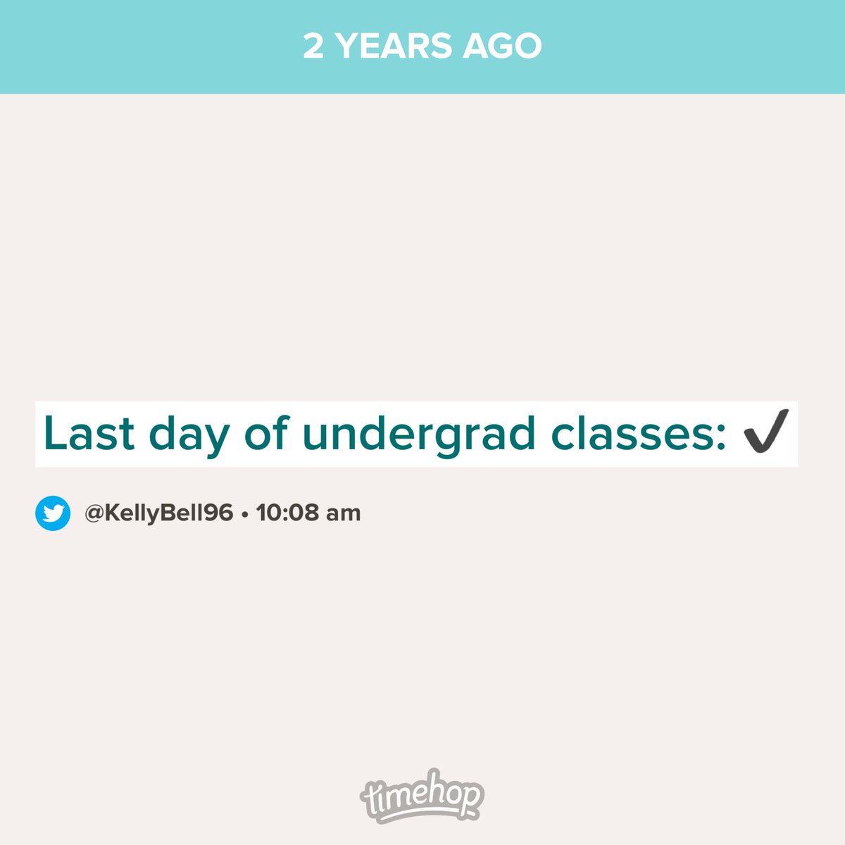 KellyBell96's tweet image. This seems fitting.... last day of grad school: ✔️