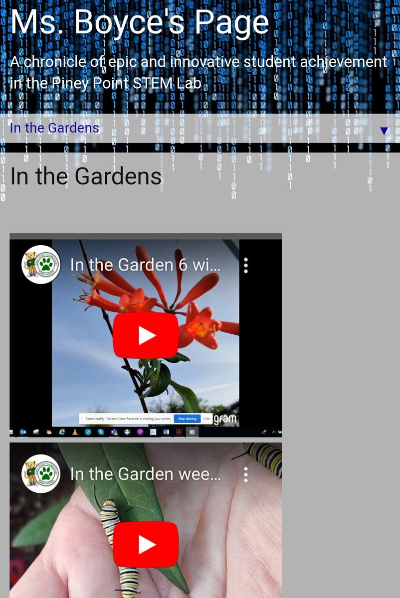 kboyceq's tweet photo. @PineyElem your week 6 update on the @EcoSchoolsUSA #MoarchHero habitats is posted! The gardens are looking good and hosting lots of pollinators! See what's happening in the orchard as well! https://t.co/roALww8vEW