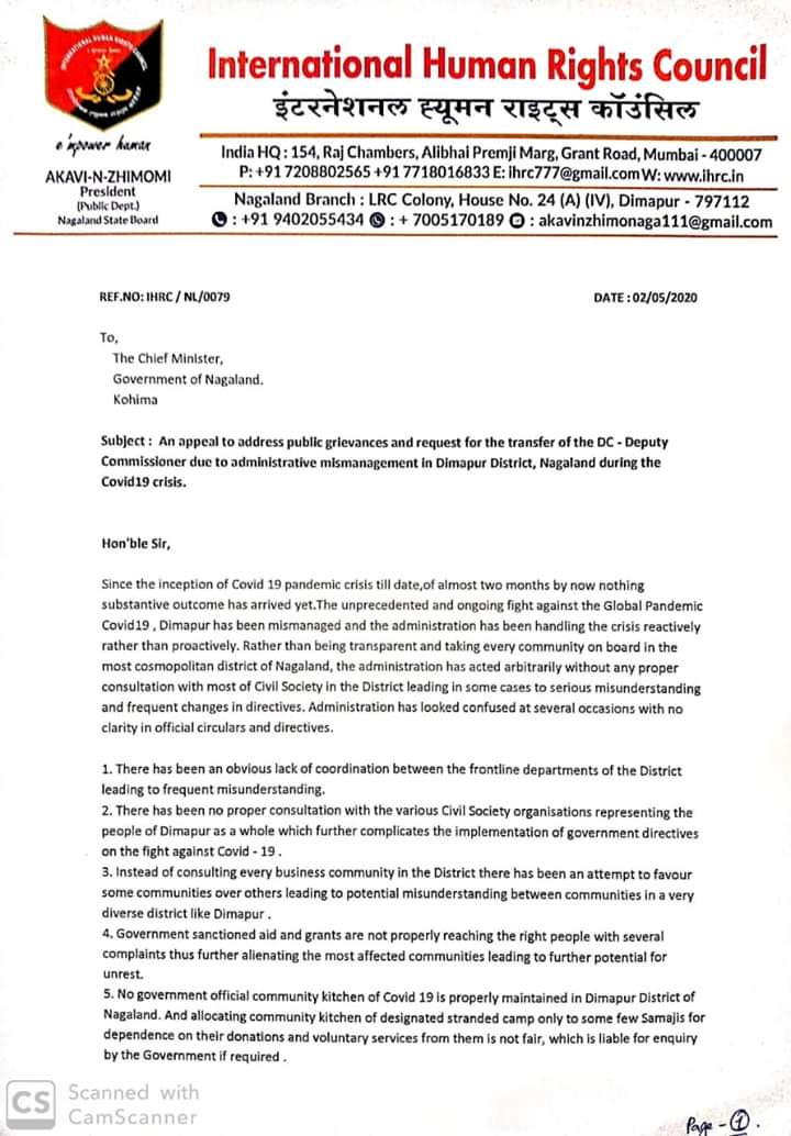 AkaviNaga's tweet photo. Honourable Chief Minister of Nagaland Shri Neiphiu Rio Sir .
I have mentioned all the valid points . 
Your respected office is requested to take it into consideration and take necessary actions before the stranded Naga's reach Nagaland.Take it in a positive note Sir.
@Neiphiu_Rio https://t.co/dq00axluE9