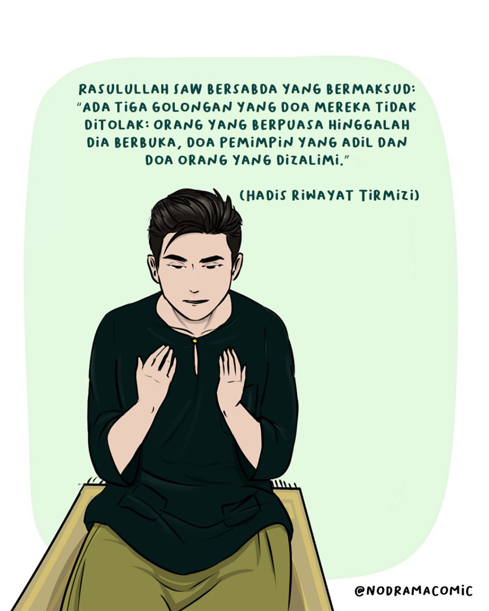 nodramacomic's tweet photo. Dalam bulan paling mulia ni, banyakkan berdoa.. Kita memerlukannya sangat. Moga kita sentiasa dalam Rahmat, Keampunan dan KeberkatanNya.. Aminn.
.
#nodramacomic
#inkramadan
#ramadhancomics
#ramadan11
#inkramadan2020
#doa
#restrictedmovementorder https://t.co/1czLtcdFQN