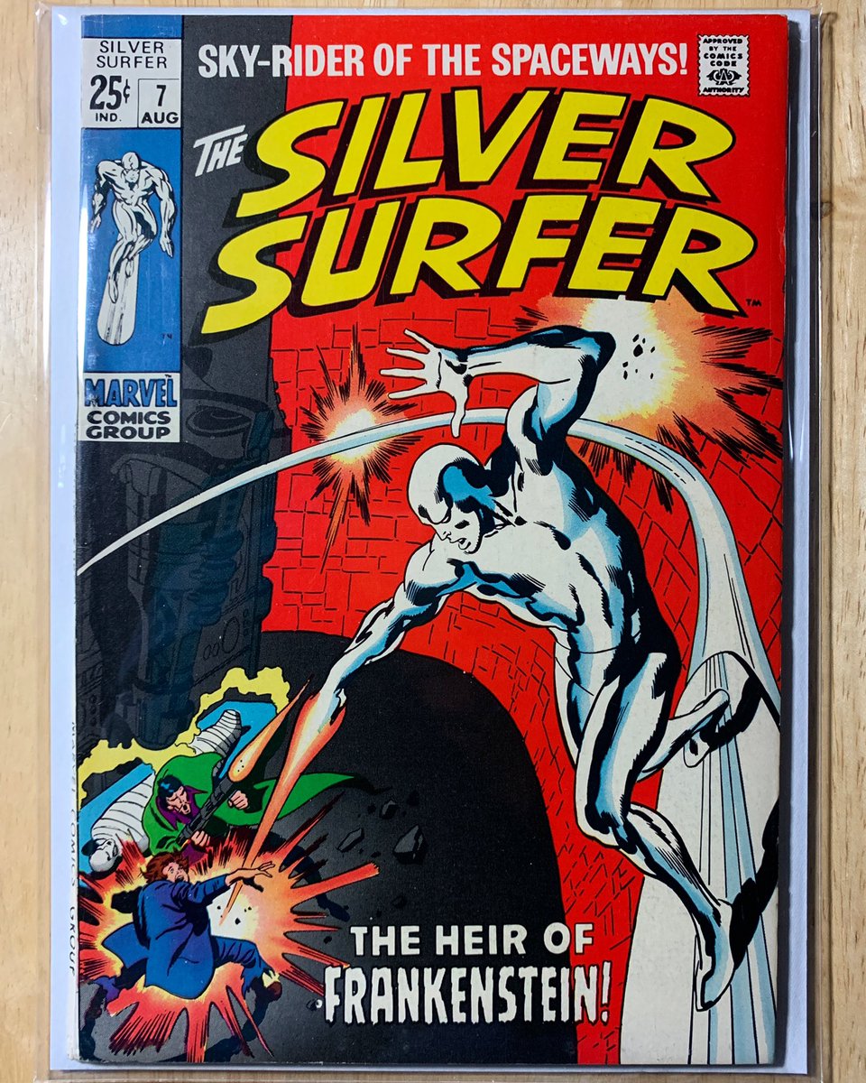 32_pages's tweet photo. Silver Surfer 7 (1969) - Cosmic Frankenstein!
https://t.co/5k2XjUval8
.
#silversurfer #frankenstein #fantasticfour #galactus #silversurfercomics #stanlee #johnbuscema #silversurfersaturday #comicbooksociety #throwdownthursday #silveragecomics #multiplecomicmonday #highgradecomics https://t.co/sswd9oCwv4