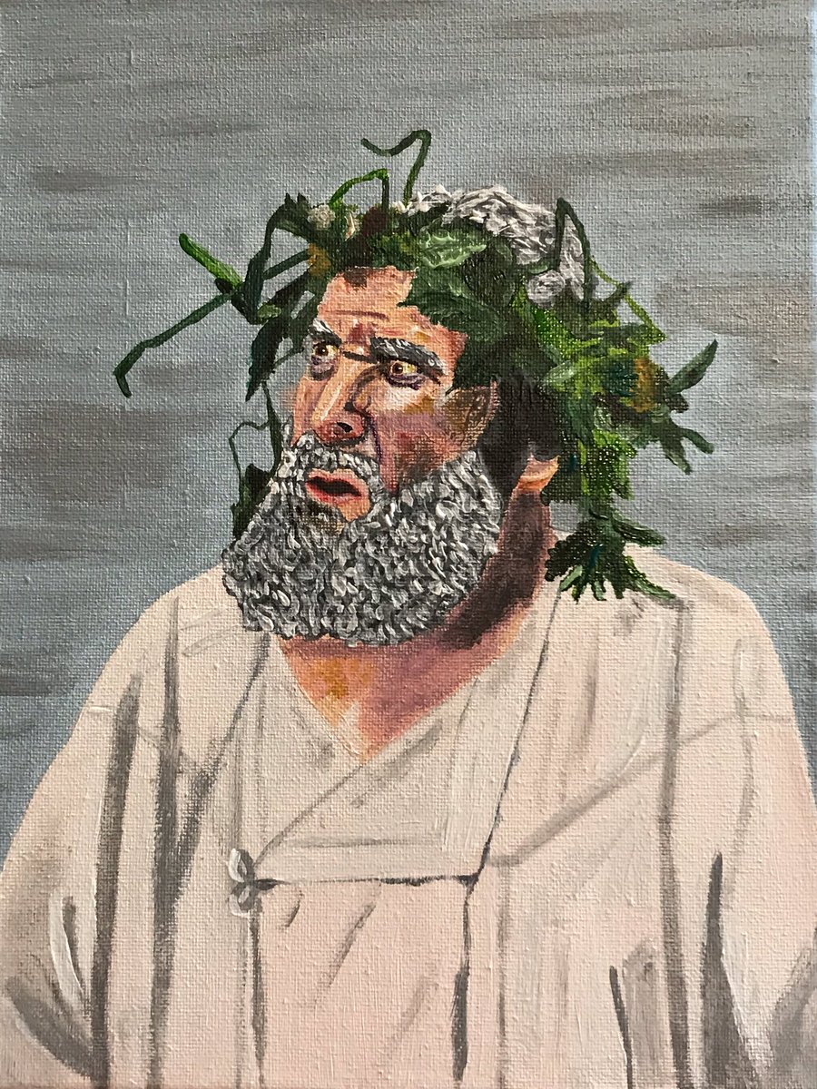 Stes_Adventures's tweet photo. Painting this afternoon is of Sir Antony Sher as King Lear in @TheRSC 2016 production. #ShareYourShakespeare #KingLear #AntonySher #RSC #TheRSC #Shakespeare #Lear #RoyalShakespeareCompany #RSCLear #RSCKingLear https://t.co/I7FxYqxmSS