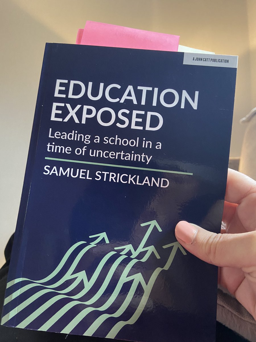 Thank you @Strickomaster, I’m absolutely loving your book. Honest, transparent and some great advice for leaders at all levels. I’d highly recommend! 
#ukedchat #educationexposed #schoolleadership