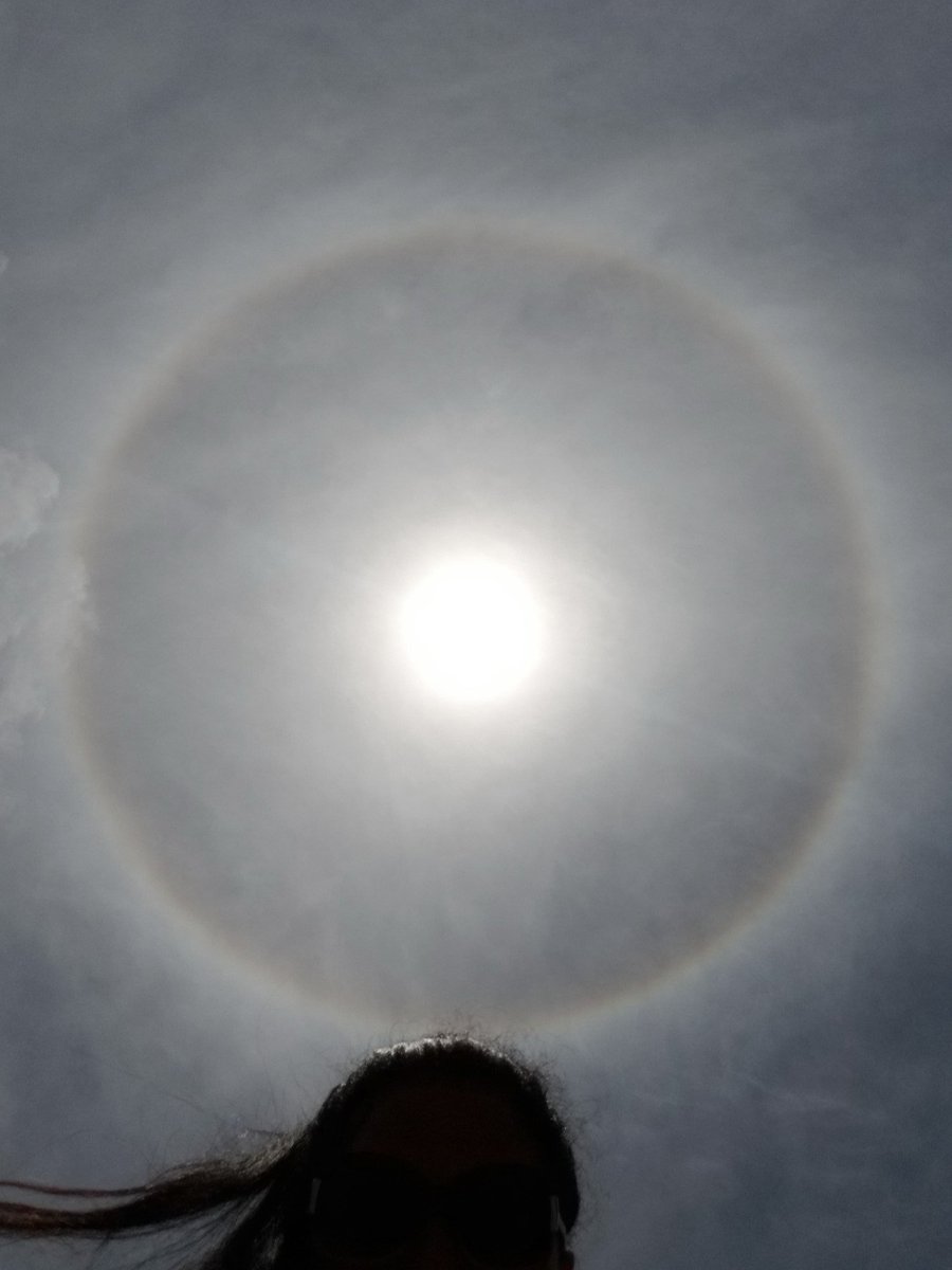 MsCommish1's tweet image. Weird occurrences lately? Stay indoors for #coronavirus, we confirm the existence of #unidentifiedobjects and while you&apos;re indoors you wont worry about the ring that has formed around the sun...