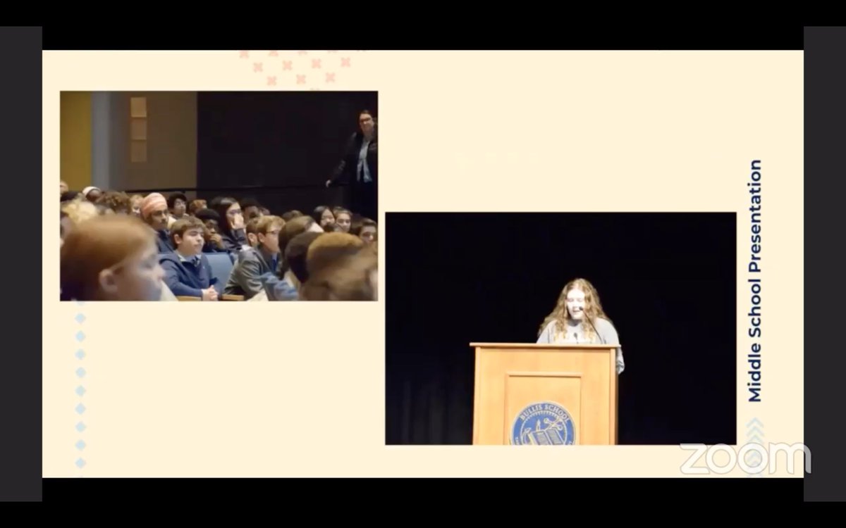 BullisSchool's tweet photo. Working with @7cups, the Seven Cups of Tea Foundation, she was trained in active listening. She created a Middle School advisory lesson plan that shared recommendations for students to help a friend in trouble.  #BullisStrong #Bullis2020 #BullisRemoteLearning #BiggerThanBullis https://t.co/QDcmT5nPvd