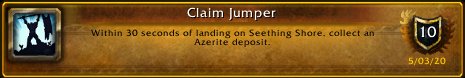 Xeroserewow's tweet photo. I just earned the [Claim Jumper] Achievement! #xeroserewow #Warcraft https://t.co/hEEL4r1lwD