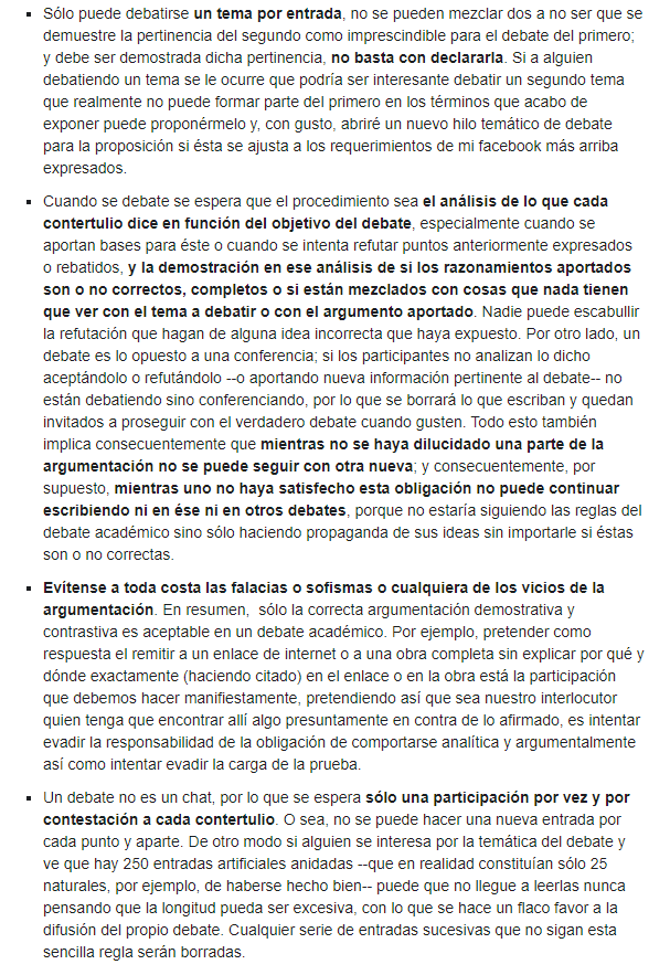 AgustinBarahon9's tweet photo. Todo el que desee participar en mi Twitter ha de seguir las normas del debate lógico, que es el académico. https://t.co/trFOqZnhtp