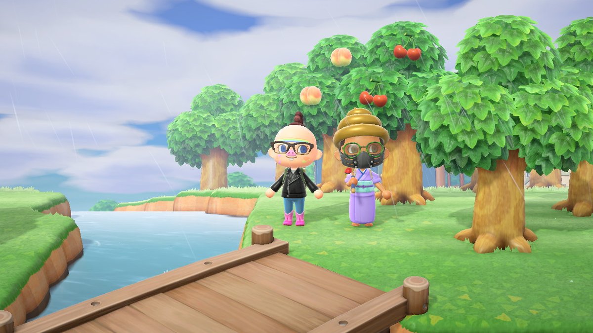 AmyWalto's tweet photo. hanging out with your bestie (virtually) #AnimalCrossing #ACNH #NintendoSwitch https://t.co/qnx8lOuXyo