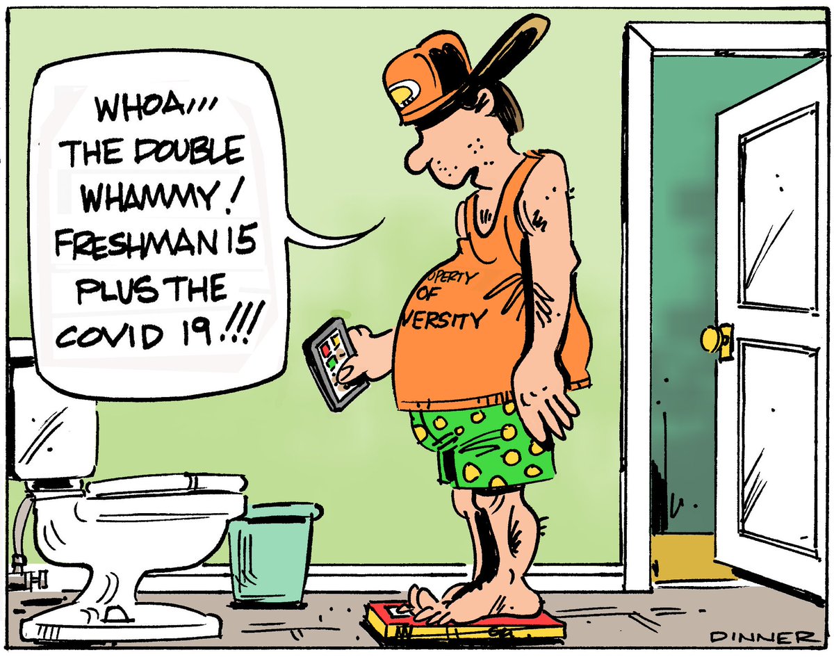 NHDinner's tweet photo. Day 45 - home for the summer. #COVID__19 #cartoons #freshmanyear https://t.co/uyUrPKuc4V