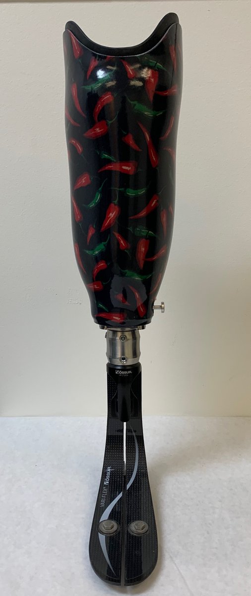 OPCenters's tweet photo. The band, the restaurant, and the fruit (yes, its a fruit...we were surprised too!) have nothing on this HOT and SPICY prosthetic socket design for our patient!
#WeAreOPC #IamOPC #SocketSunday #OvercomePersevereConquer #Prosthetics #Chiilis #Peppers https://t.co/IV4f7QJmRI