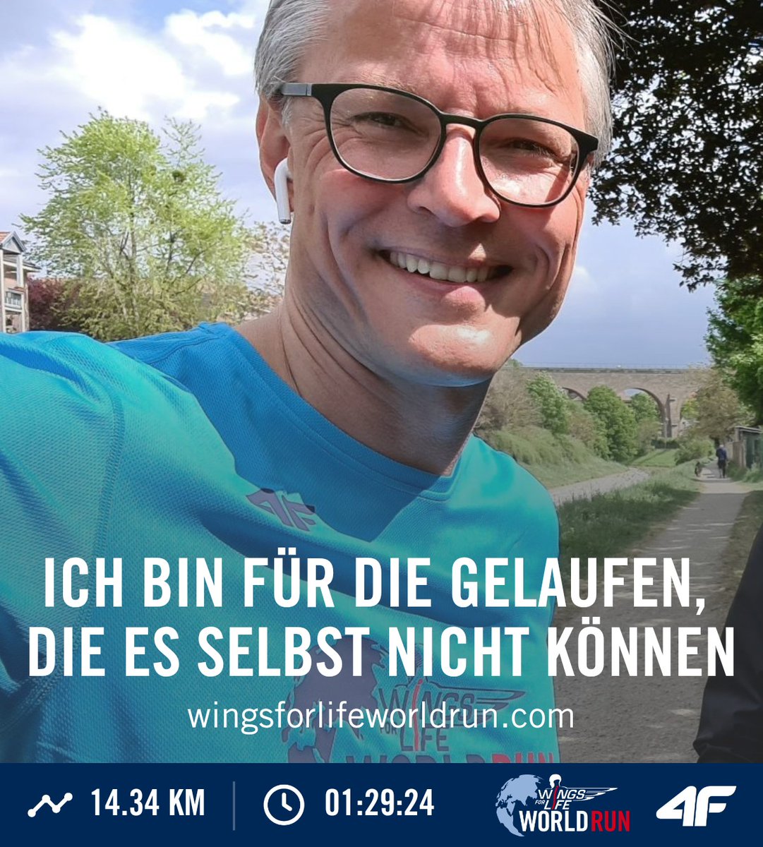 jantrionow's tweet photo. #WingsforLife #WorldRun hat auch per #apprun viel Spass gemacht. Viele Mitläufer gesehen https://t.co/UWVsi1KGj9