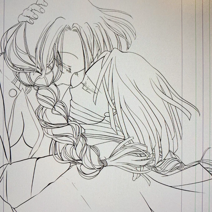 表紙を描くのを忘れており?
そして 自分の引いた線が分からない(定期) 