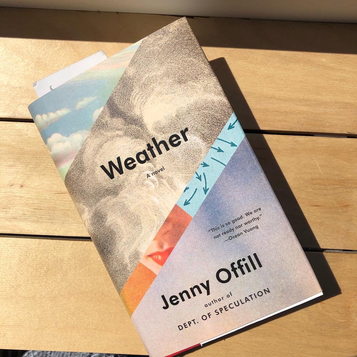 40/52Weather by Jenny Offill. Special thanks to  @LesleyTrites for the loan so that I could hold this beautiful book in my hands. Small, but packs a punch.  #52booksin52weeks  #2020books  #booksof2020  #pandemicreading