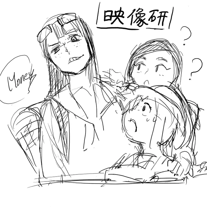機能の絵チャの #映像研

3人組っていいよね～
全員女子っていうのがまた良い! 