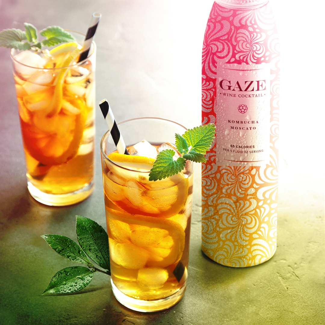 GazeWine's tweet photo. You'll be in good company with our two new Wine Cocktails, Kombucha Moscato and Green Tea Moscato. Sip in! 😌
#GAZEWineCocktails #DrinkInTheMoment https://t.co/gdLL7Xhkp7