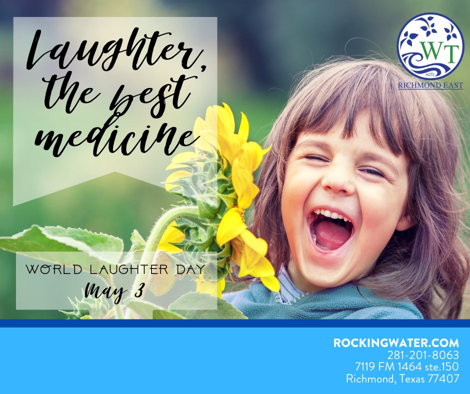 EastWatertree's tweet photo. A hearty laugh can relieve tension and stress!
⁠
Click below to request and receive your free water report!⁠
 🚰⁠
⁠
📞 281-201-8063⁠
🖥️ https://t.co/ZgbXM162qH⁠⁠
⁠
#WorldLaughterDay #Laughter #BestMedicine  #Health #WaterTree #WaterTreeRE #RockingWater #Alkaline
⁠ https://t.co/R84Ir3VnHw
