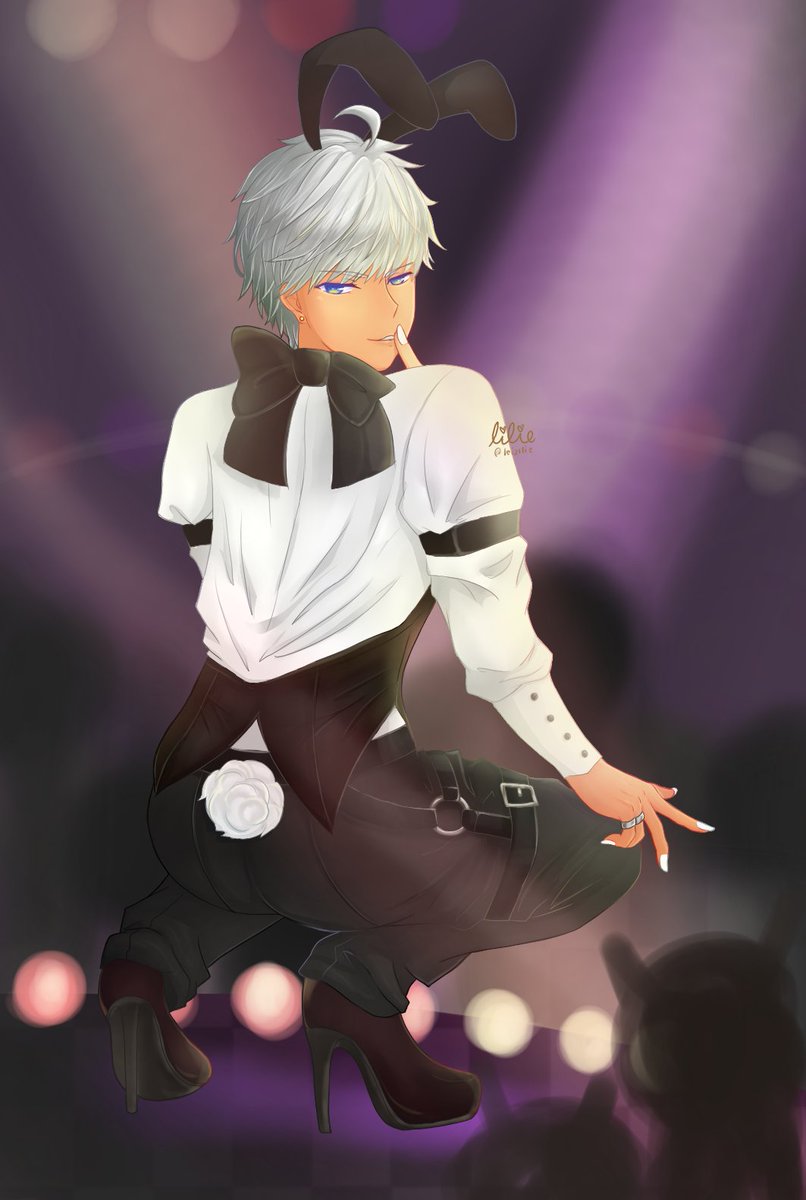 leizilie's tweet photo. Mammon-sama at your service (º﹃º )💕
---
Still no UR+ for me (☍﹏⁰)。
#obeyme #obeymemasters #obeymejp #obeymemammon #obeymeshallwedate #obeymefanart #obeymebunny #urplus #heels https://t.co/urbMfCpvJx