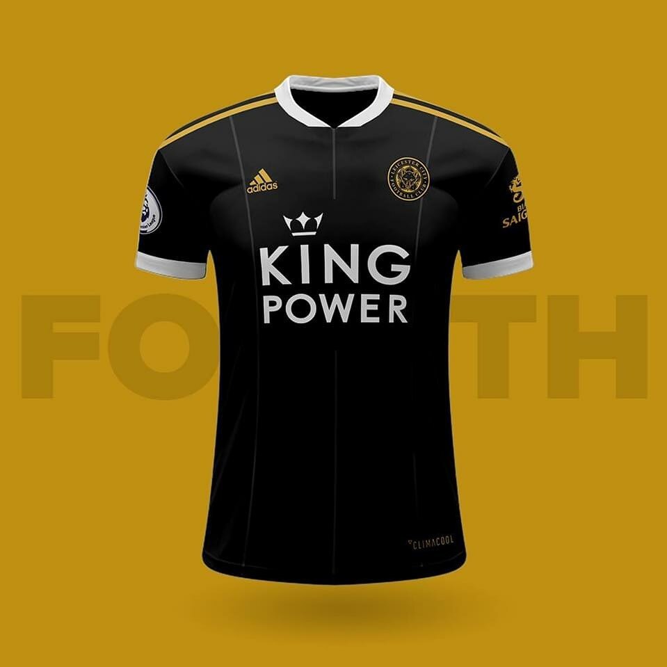 JordanRzymski's tweet photo. Fourth kits concept for @lcfc and @adidas - what you think - black kit is always good right #lcfc #leicester #fourthkit #design #conceptart #conceptdesign #footballkit #footballkitsdesign #footballkits #graphicdesign #blackisback #lockdownproject https://t.co/lRxDc5K8FA