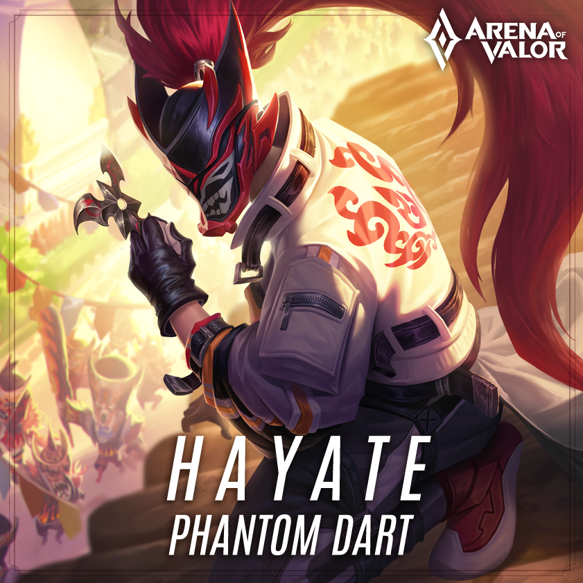 ArenaofValor's tweet photo. He hides in the shadow, as invisible as the weapons that he harnesses. The only sign of his presence is light hint of flame as he shadowsteps...before long, all his enemies fall to his deadly kunai blitz! https://t.co/v6b943Kin9