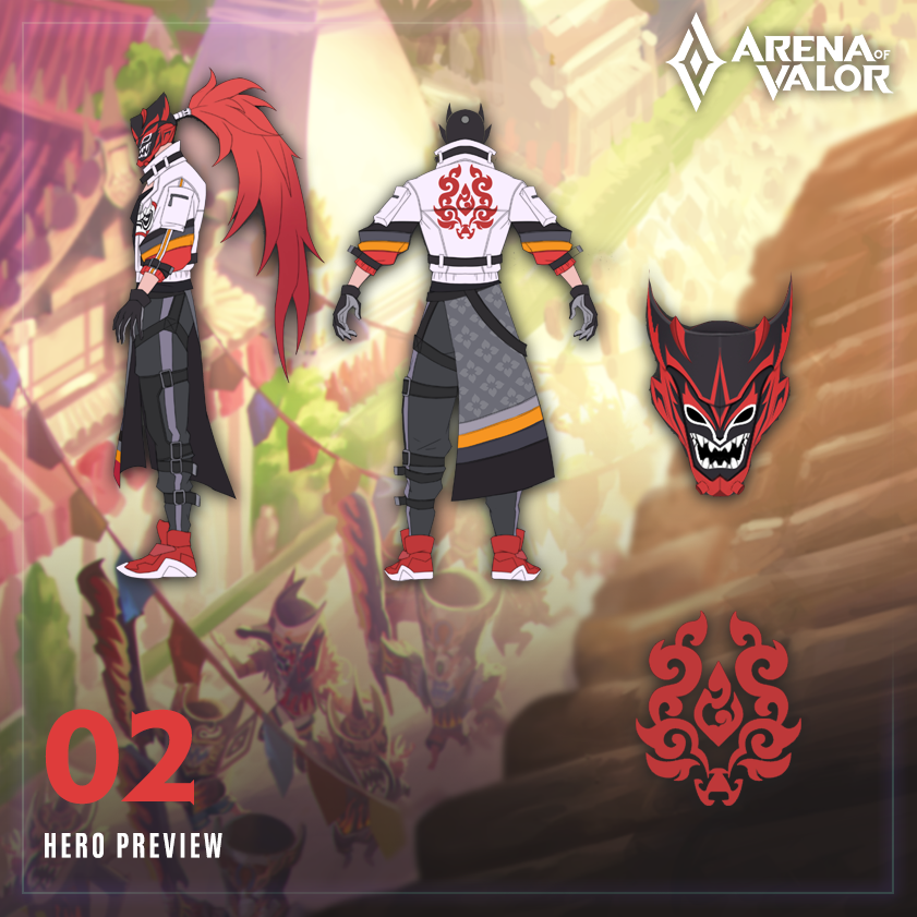 ArenaofValor's tweet photo. He hides in the shadow, as invisible as the weapons that he harnesses. The only sign of his presence is light hint of flame as he shadowsteps...before long, all his enemies fall to his deadly kunai blitz! https://t.co/v6b943Kin9
