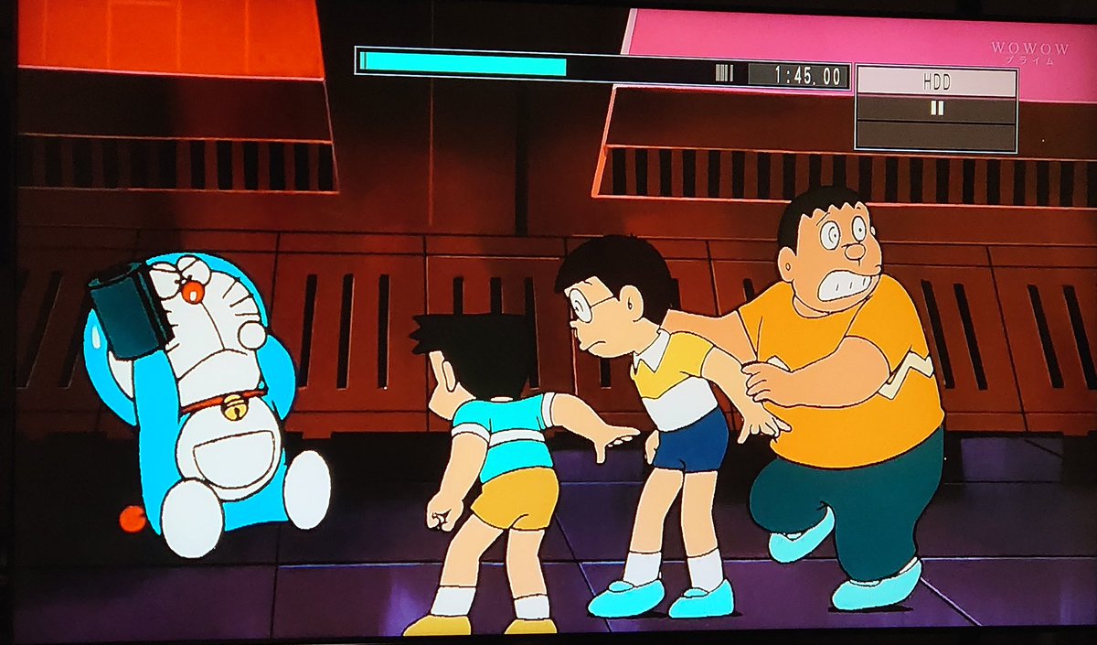 てるこ このシーンの ドラちゃんの反射神経 シティーハンターの冴羽さん級だし 何より ポ ケ ッ ト か ら 一 発 で道具を出せているところにしびれます そしてカメラワークが神 ドラえもん 鉄人兵団 泣ける映画 おすすめ映画 T Co