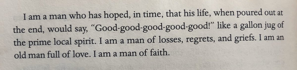 ‘This is a book about Heaven’ he says, and he’s right. I think if I was abandoned on a desert island, I would need no other distraction, it alone would suffice. A thing of wonder in the English language

#JayberCrow #WendellBerry