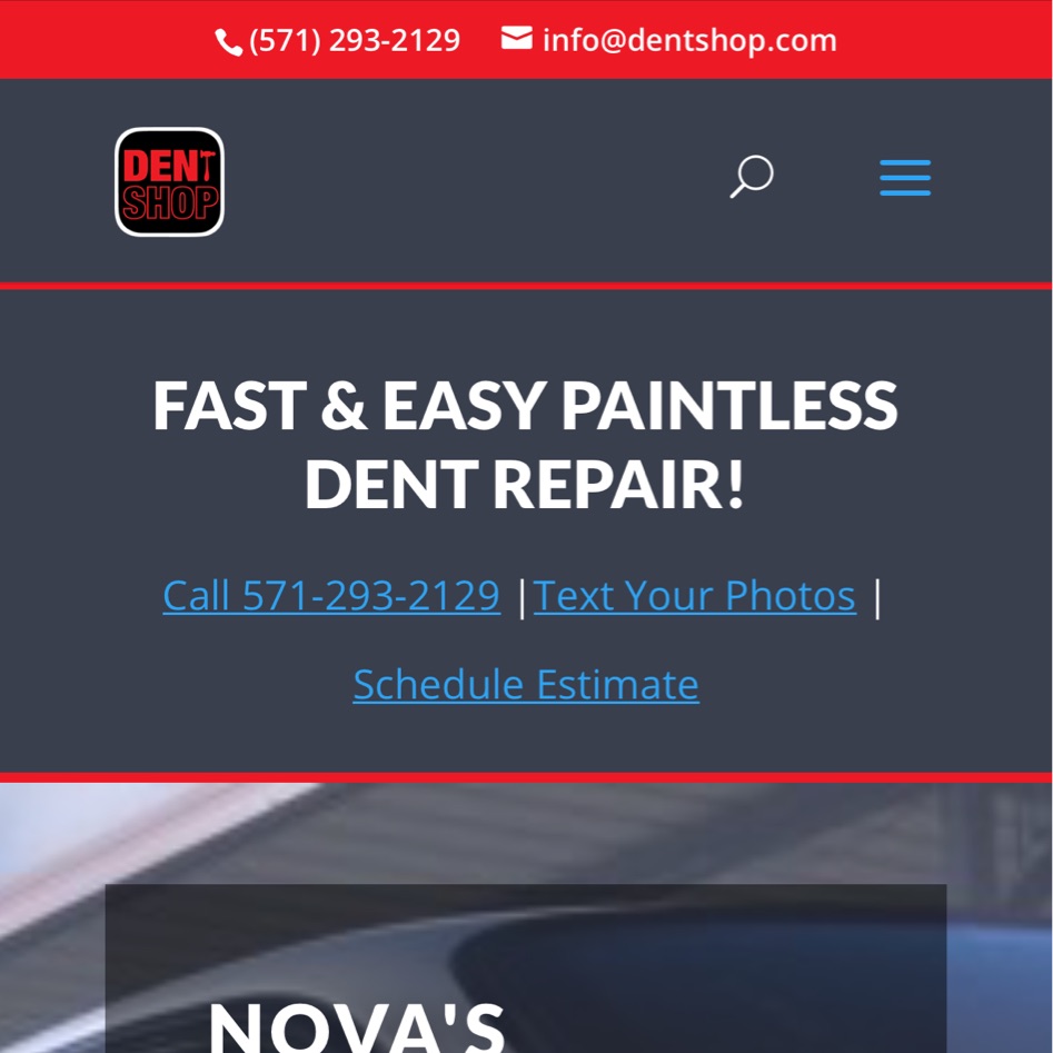 DentShopPDR's tweet photo. 📲💻Check out Dent Shop’s new website.  

🔴 We want to make it fast and easy for our customers.  
🔴CALL, TEXT, or SCHEDULE NOW!

https://t.co/ueOxVIy8Mu https://t.co/C4C93qQn3f
