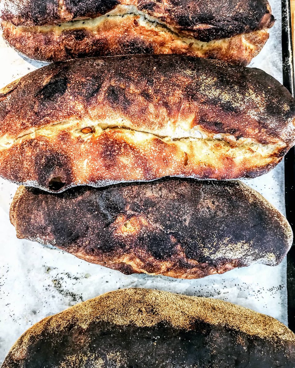 fornocultura's tweet photo. Our Pane Pugliese bread Made w/ 100% organic durum wheat from Altamura #puglia #italian #grain naturally leavened #sourdough #lievitomadre #fornocultura #teambread #nightbake unadulterated small batch #artisan 
Available #weekends at both Our 609 King W + 1056 Queen W locations. https://t.co/t1QP85VRrQ
