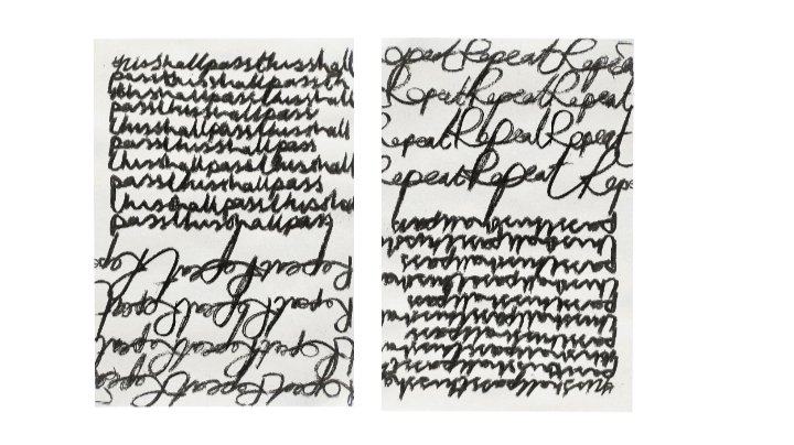 Putting charcoal to paper <a href="/64M_Artists/">64 Million Artists</a> creative challenge. I really enjoyed ydays 10x10cm creation. So here's a pen pal letter expanding on Idris Khan's repetition concept <a href="/firstsite/">Firstsite Colchester</a> teamed up w #CreateToConnect Day 3

#thisshallpass
#64MillionArtists
#artiswherethehomeis