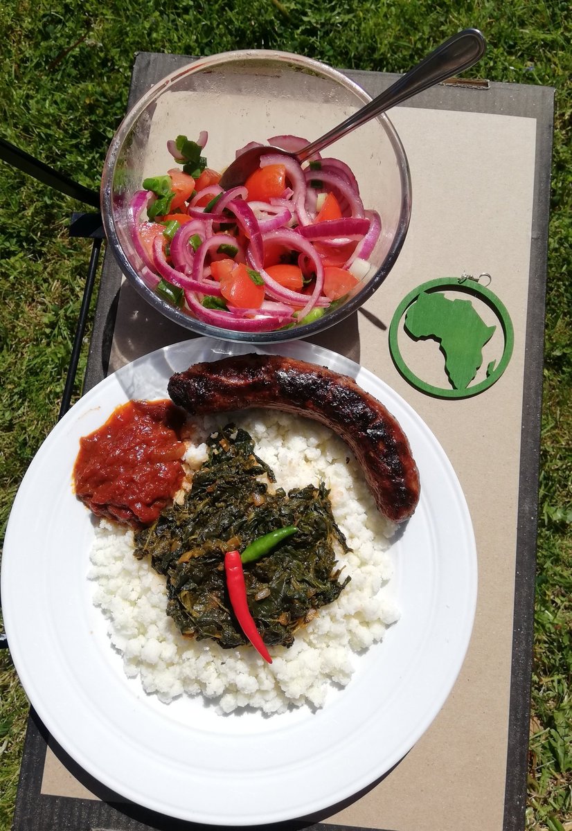 JTFlamelily's tweet photo. Inspired by @AfricaFactsZone made phutu/umphokoqo & had to go all out, braai, boerewors, tomato & onion salad, tomato & onion relish
My brother @KingJayZim tavakudya ๐
๐ #jollifications
#covidcooking
#AfricanCuisine https://t.co/bMojg0B6rm