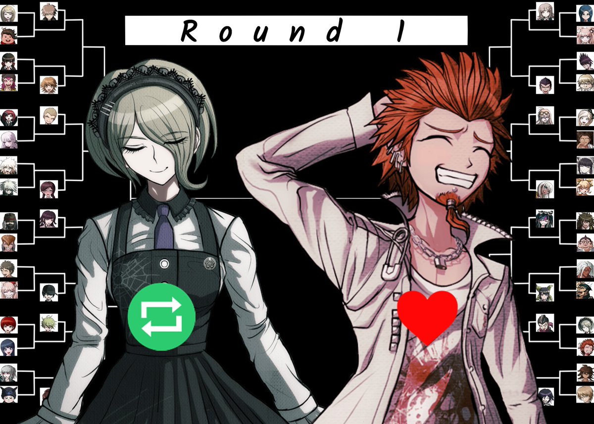 drpopcontests's tweet photo. Welcome to Round 1, match 15:

Today we have:

Kirumi Tojo- The Ultimate Maid

vs.

Leon Kuwata- The Ultimate Baseball Star

Happy voting! https://t.co/42geuglWnN
